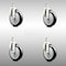 Service Caster 5 Inch 316SS Black Polyurethane Wheel Swivel 10mm Threaded Stem Caster Set SCC-SS316TS20S514-PPUB-BLK-M1015-4 - alternate 3